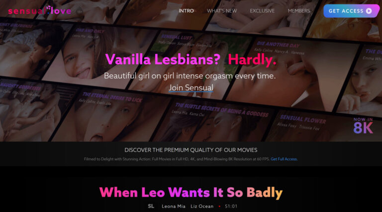 sensual.love homepage